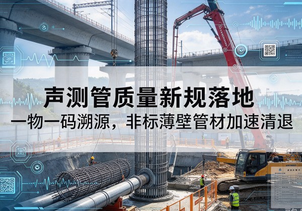 疏附声测管质量新规落地，一物一码溯源，非标薄壁管材加速清退